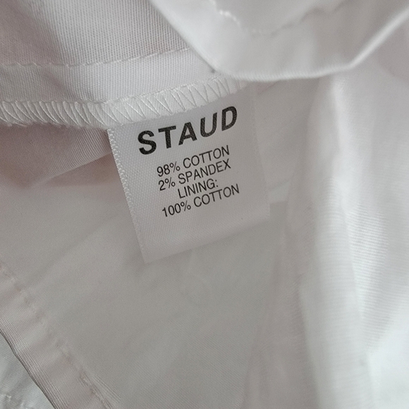 STAUD Jill Smocked Top size L NWT - Picture 7 of 9